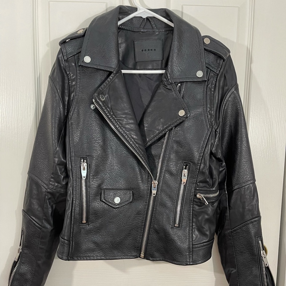 Vegan Leather Moto Jacket